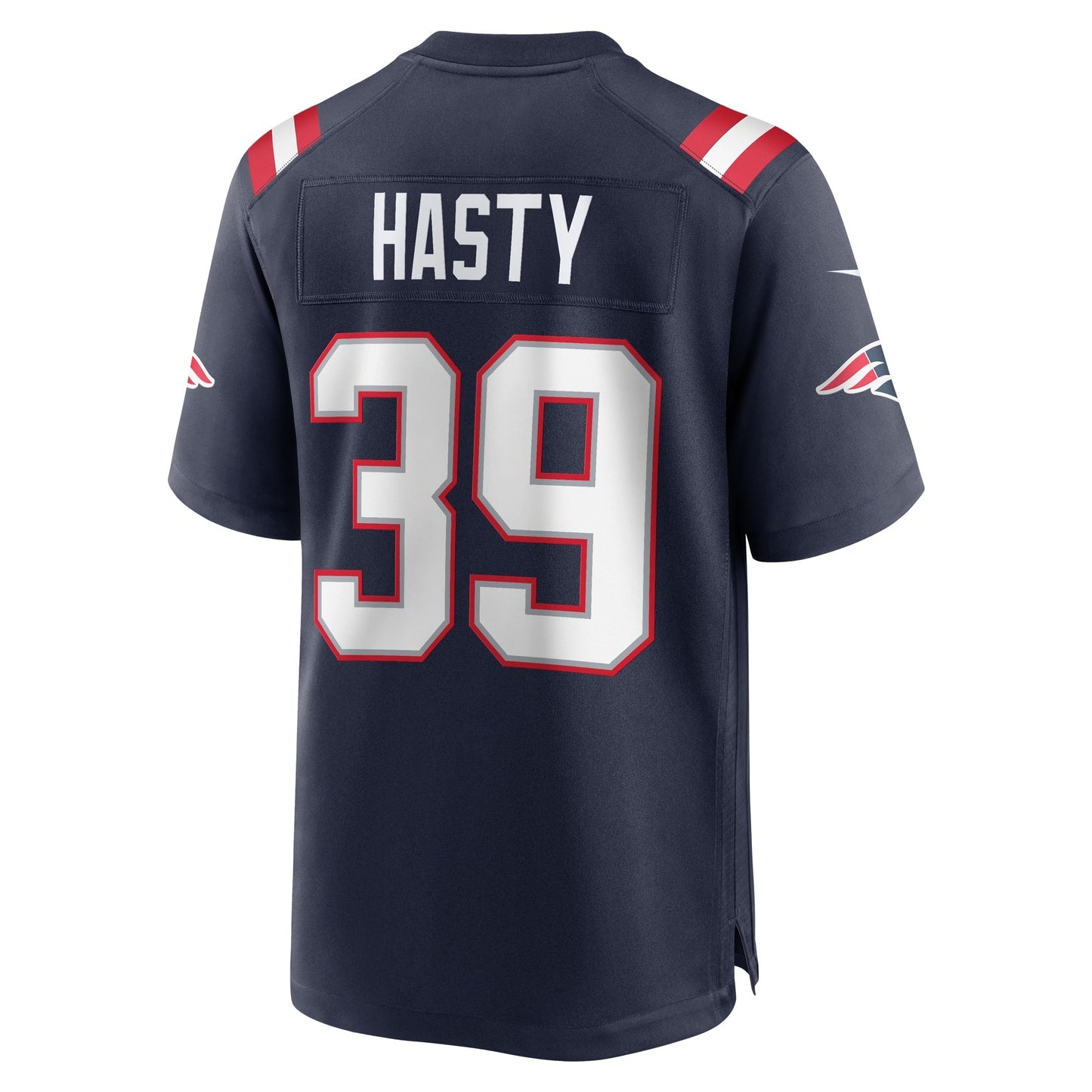 Jamycal Hasty New England Patriots Team Game Jersey - Navy