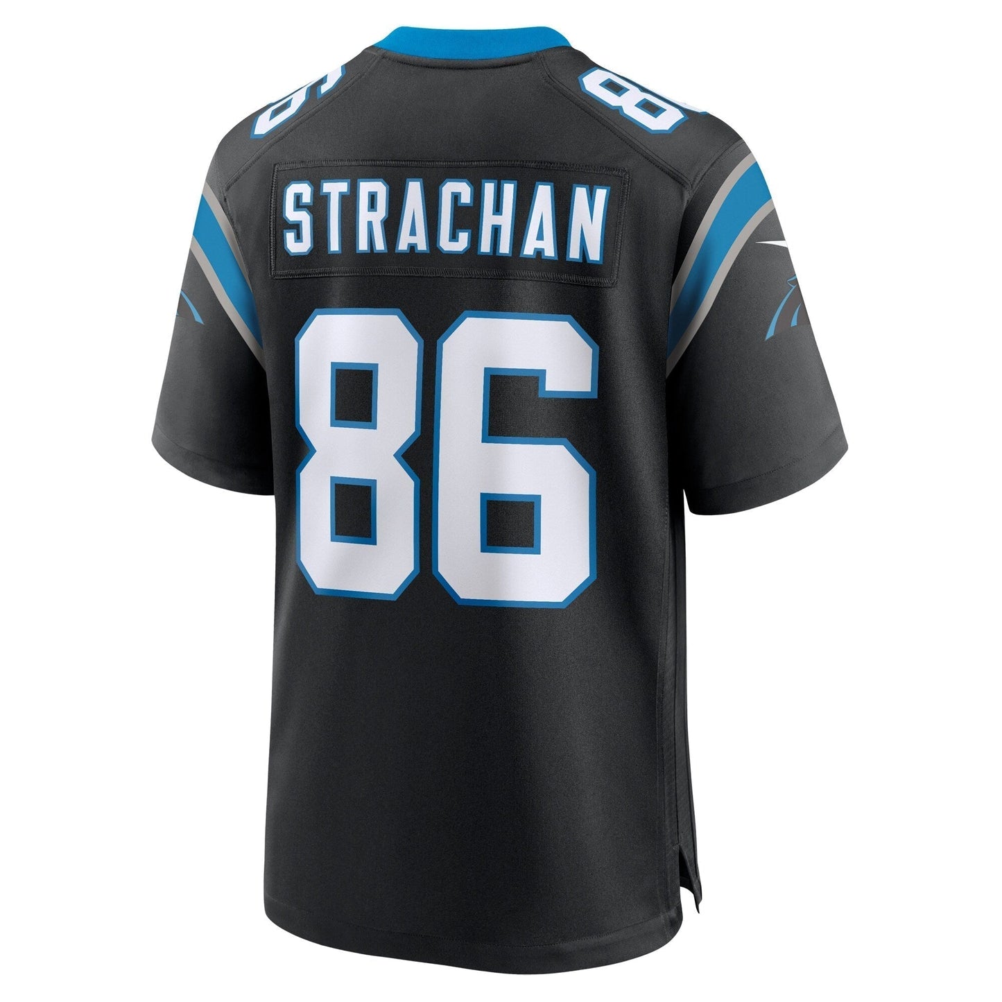 Mike Strachan Carolina Panthers Game Jersey - Black