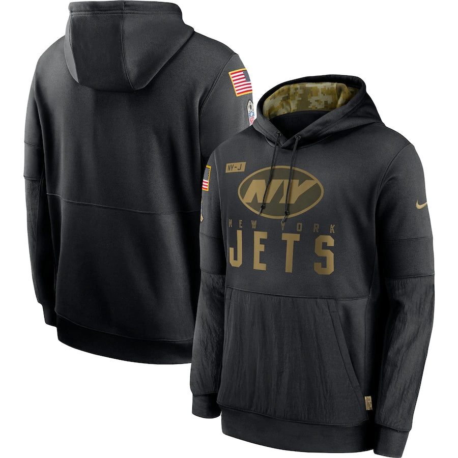 Men's New York Jets 2020 Salute to Service Hoodie Black