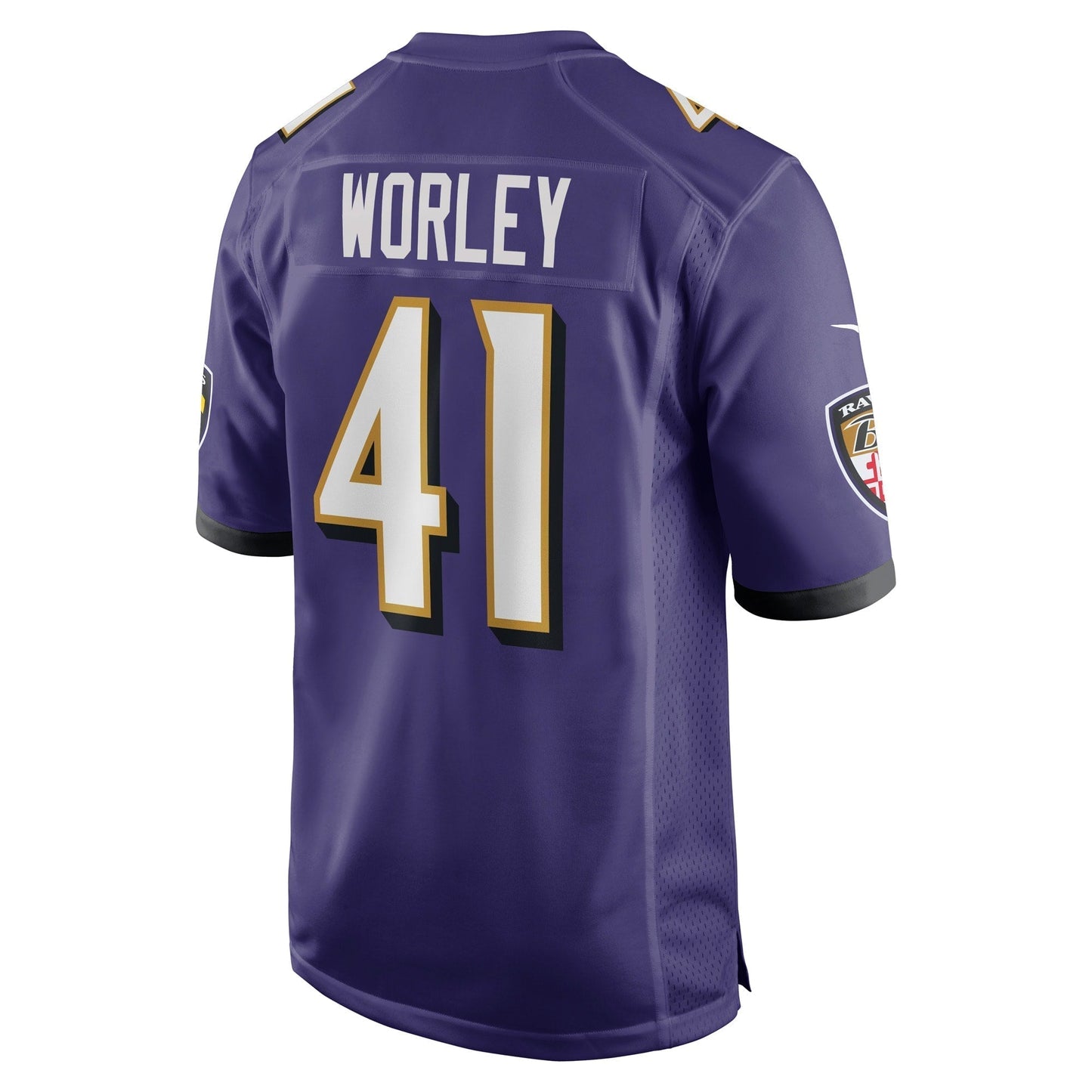 Daryl Worley Baltimore Ravens Game Jersey - Purple