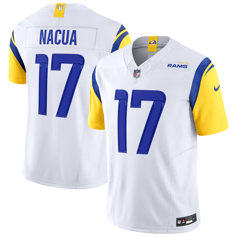 Los Angeles Rams Puka Nacua Royal Vapor F.U.S.E. Limited Jersey