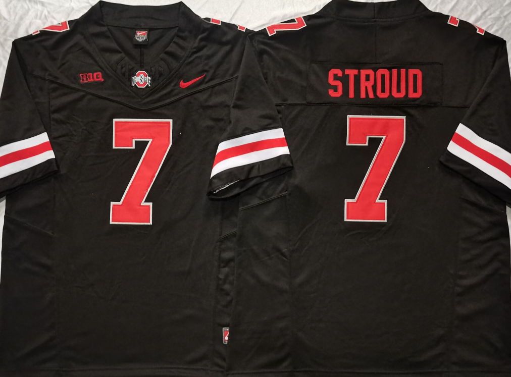 Men's Ohio State Buckeyes CJ Stroud Black Game Jersey