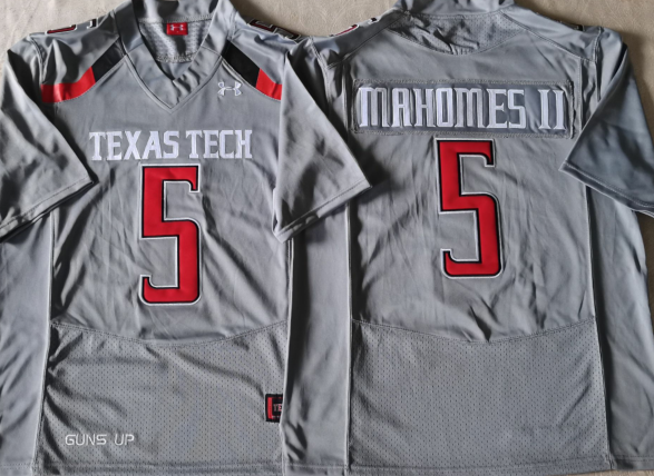 Men's Texas Longhorns Patrick Mahomes Gray Replica Team Jersey