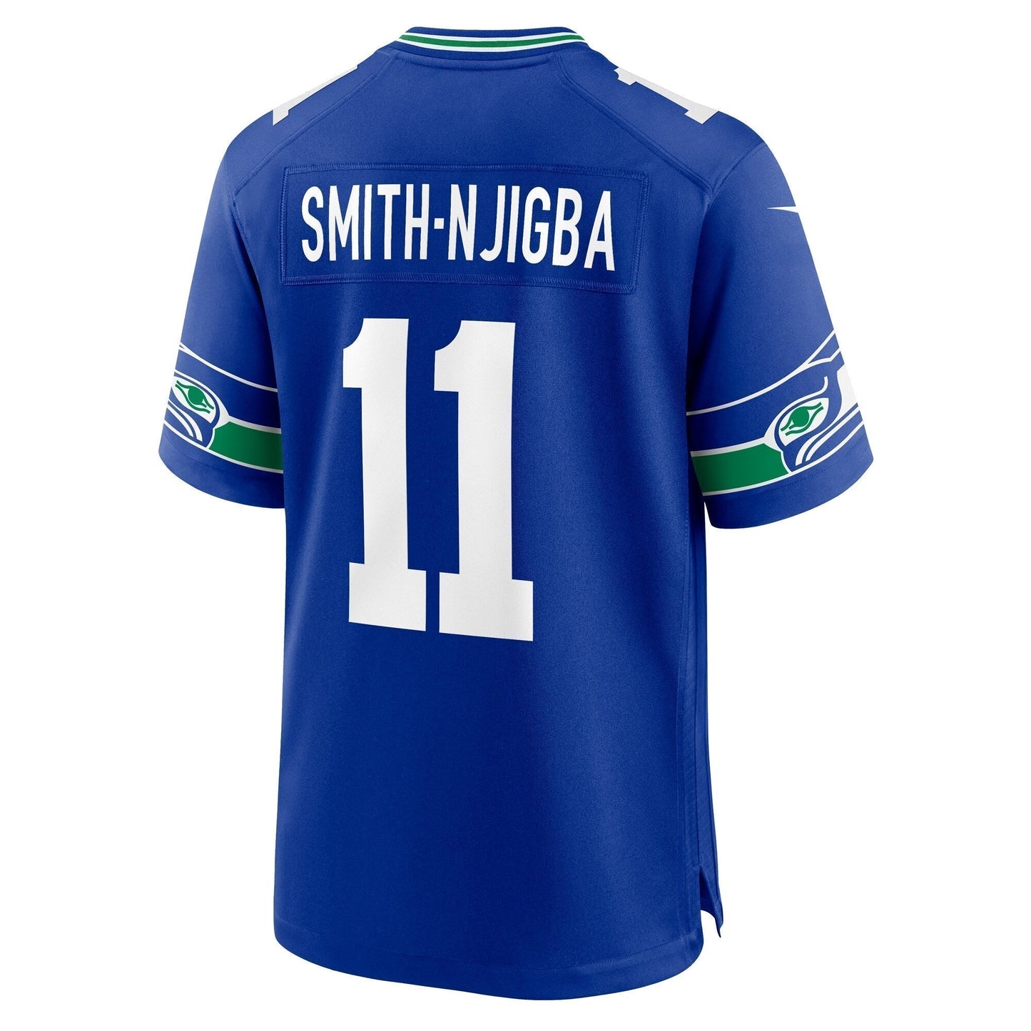 Jaxon Smith-Njigba Seattle Seahawks Throwback Game Jersey - Royal