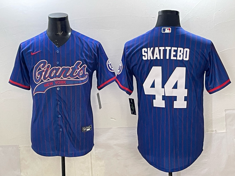 Men's New York Giants Cam Skattebo Royal Player Jersey