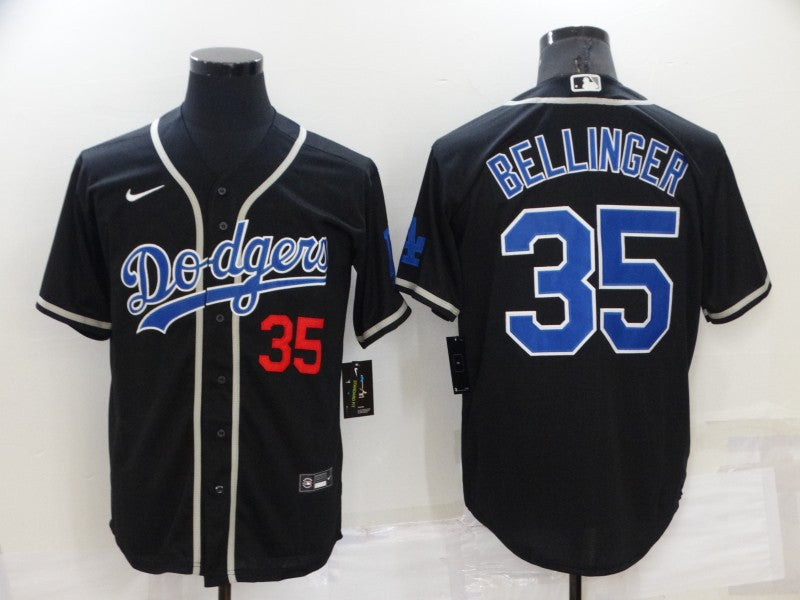 Men's Los Angeles Dodgers Cody Bellinger Black Game Player Jersey