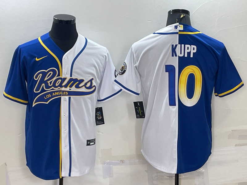 Men's Los Angeles Rams Cooper Kupp Blue/White Game Jersey Joint Edition