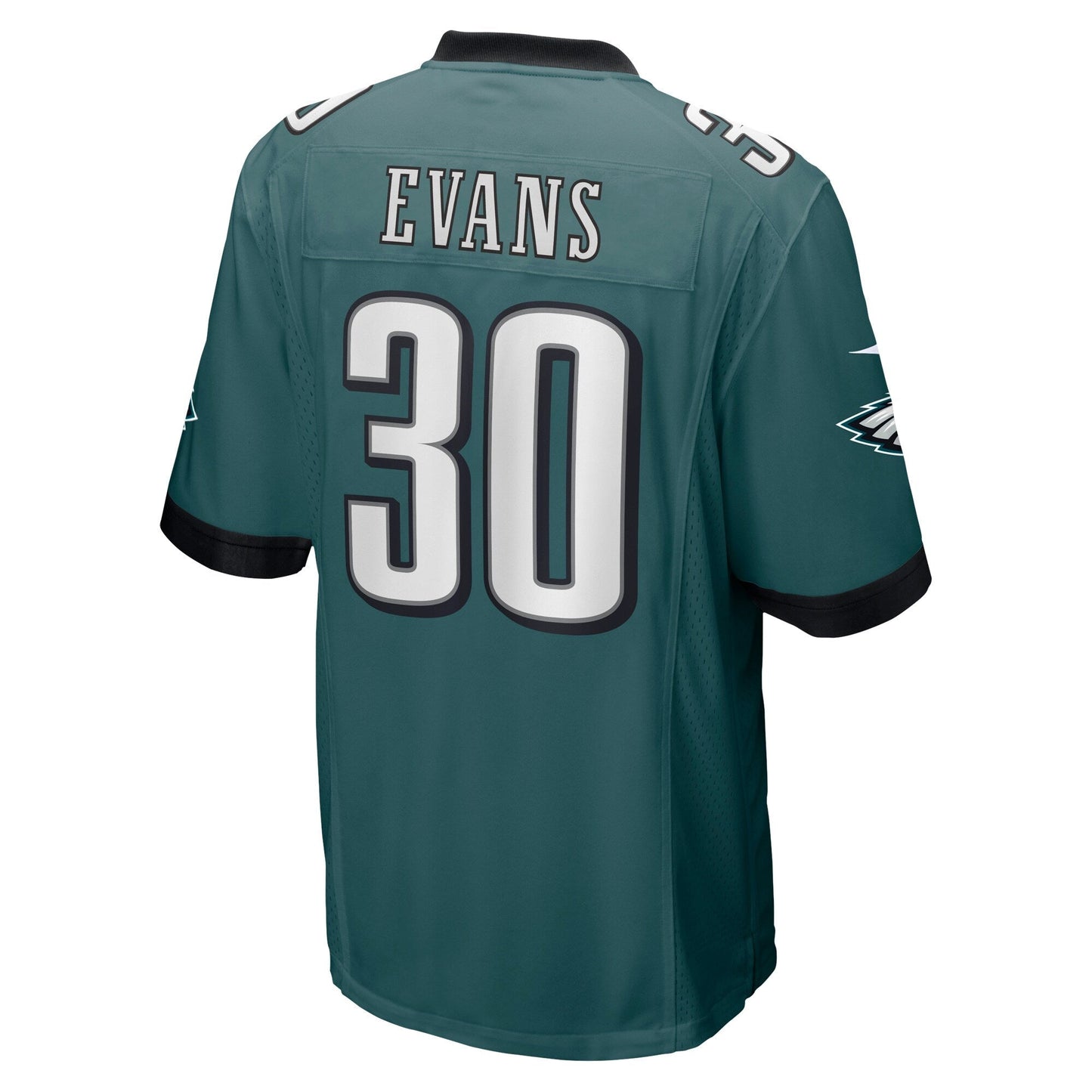 Justin Evans Philadelphia Eagles Game Jersey - Midnight Green