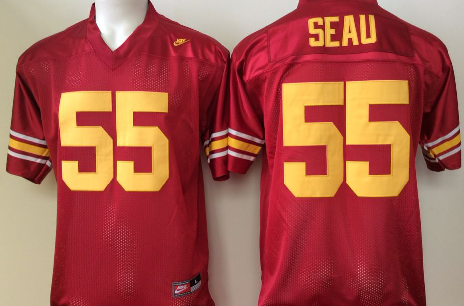 Men's USC Trojans Junior Seau Cardinal Alumni Player Jersey