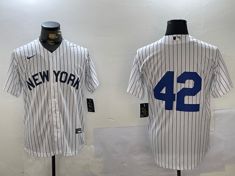 Men's New York Yankees White 2024 Jackie Robinson Day Home Limited Jersey