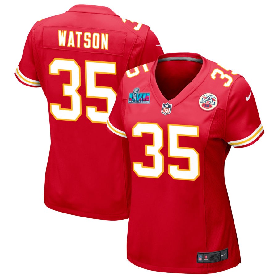 Jaylen Watson Kansas City Chiefs Women's Super Bowl LVII Game Jersey - Red