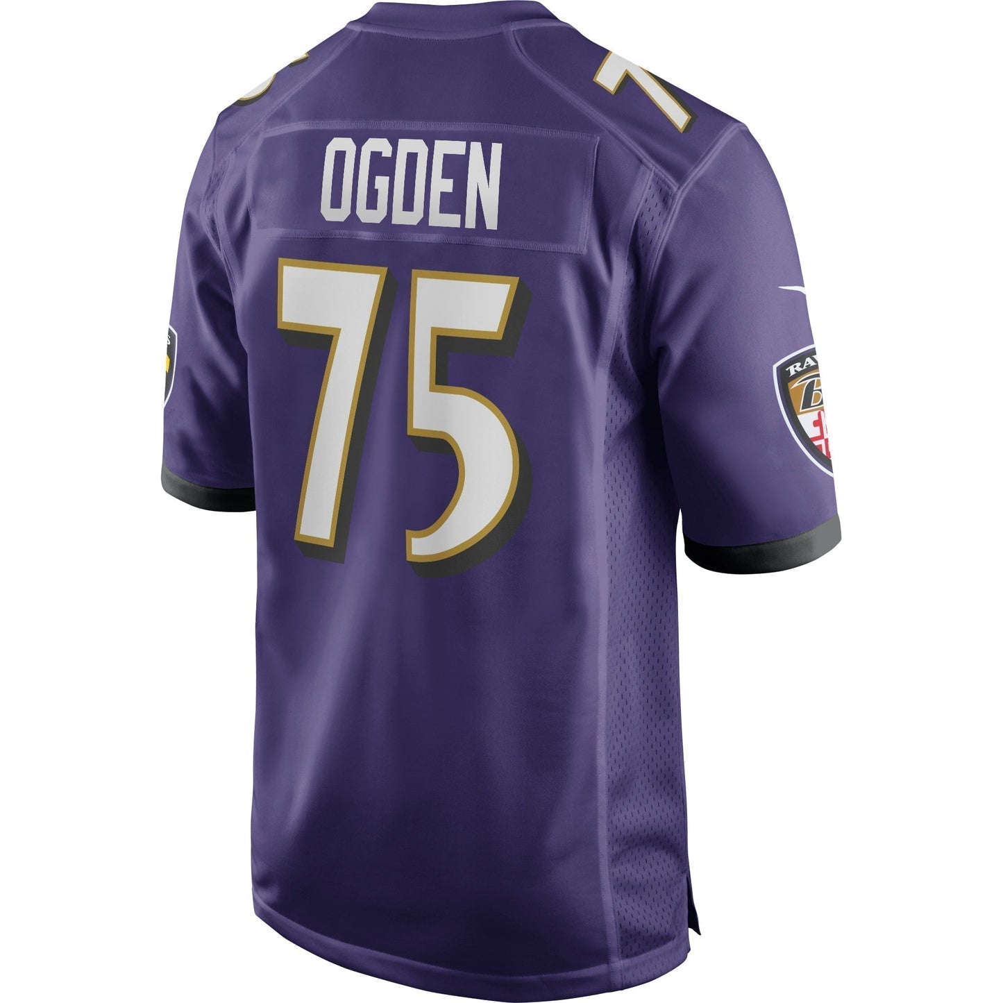 Jonathan Ogden Baltimore Ravens Game Retired Jersey - Purple