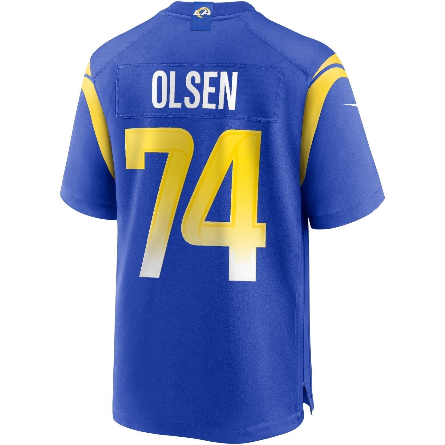 Merlin Olsen Los Angeles Rams Game Retired Jersey - Royal