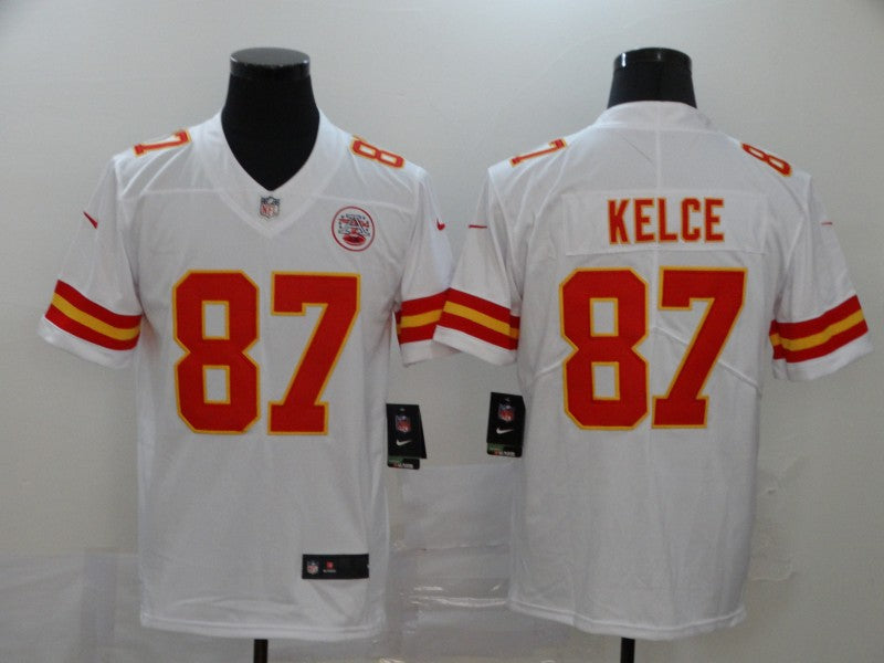 Men's Kansas City Chiefs Travis Kelce White Game Jersey