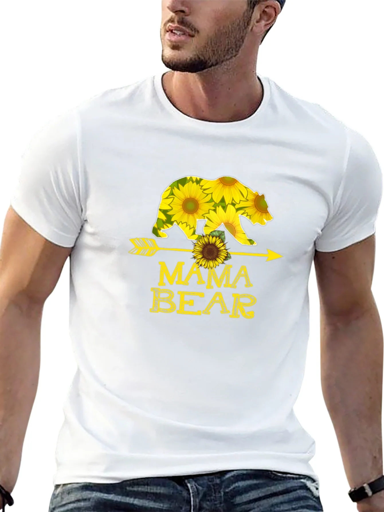 Mama Bear Sunflower Arrow T-Shirt