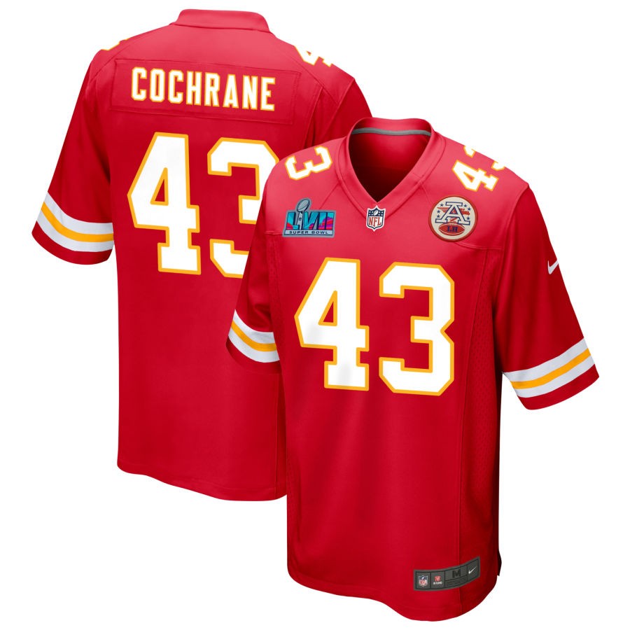 Jack Cochrane Kansas City Chiefs Super Bowl LVII Game Jersey - Red