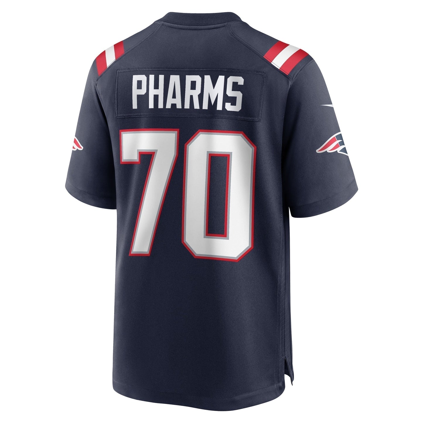 Jeremiah Pharms Jr. New England Patriots Team Game Jersey - Navy
