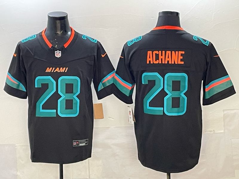 Men's Miami Dolphins DeVon Achane Pitch Blue 2025 Rivalries Collection Limited Jersey