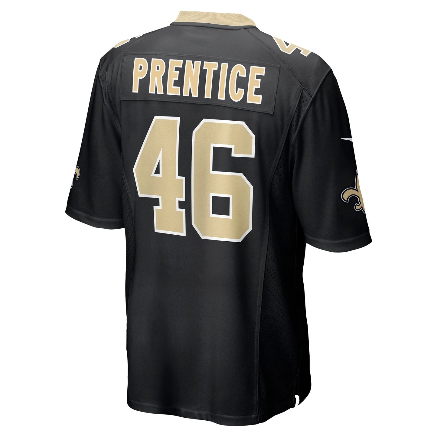 Adam Prentice New Orleans Saints Game Jersey - Black