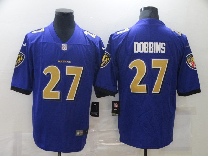 Men's Baltimore Ravens J.K. Dobbins Purple Game Player Jersey