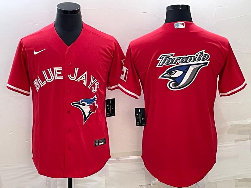 Men's Toronto Blue Jays1 Red Replica Player Jersey