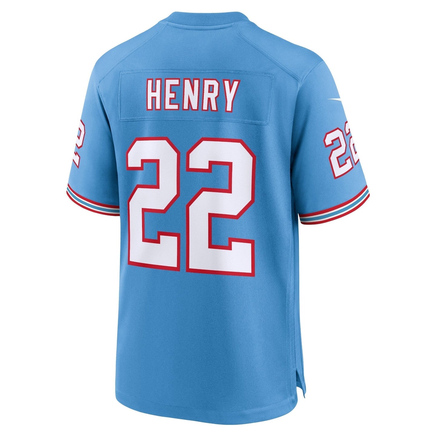 Derrick Henry Tennessee Titans Oilers Throwback Alternate Game Jersey - Light Blue