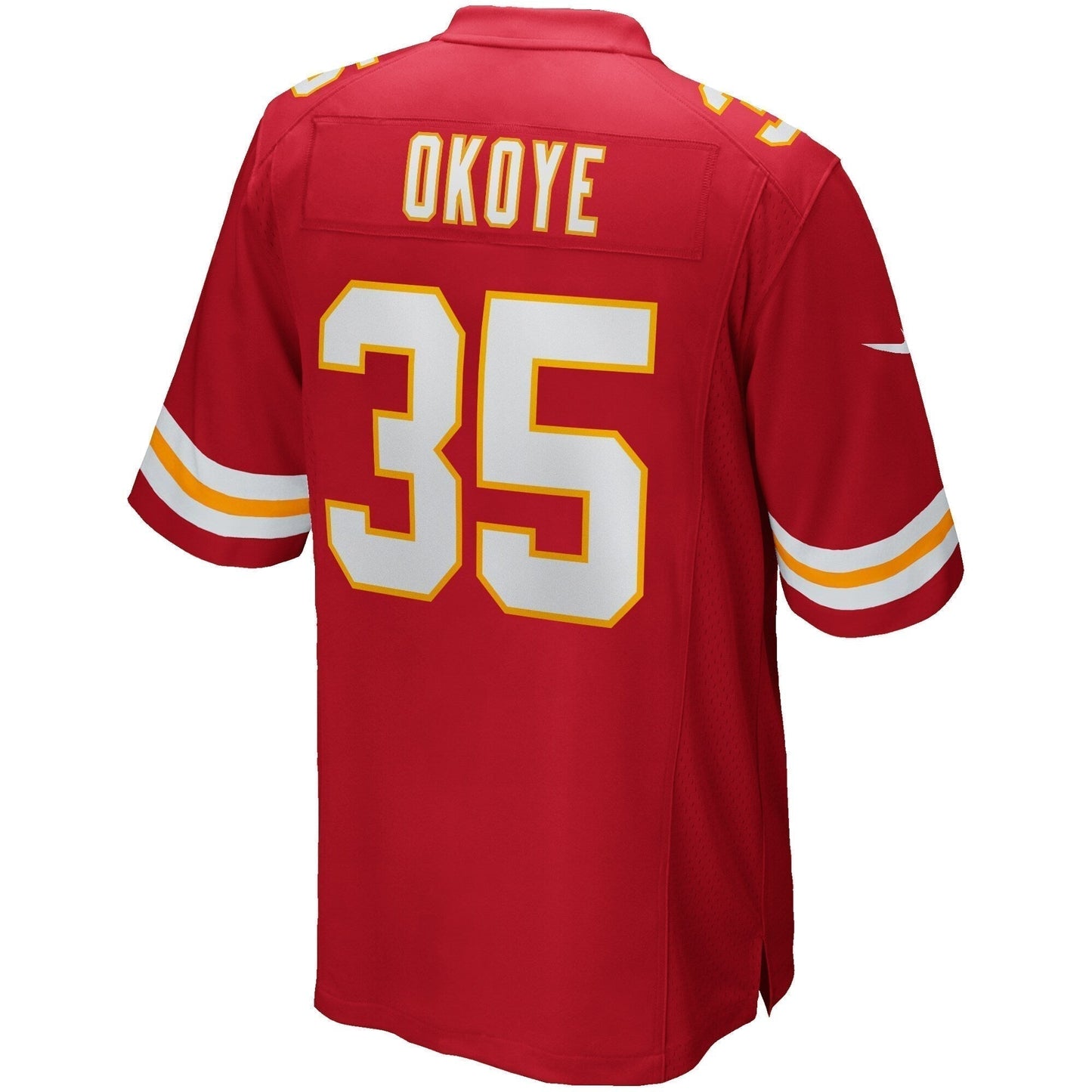 Christian Okoye Kansas City Chiefs Game Retired Jersey - Red