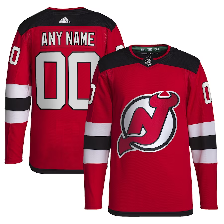 Men's New Jersey1 Devils Red Custom Team Player Jersey1