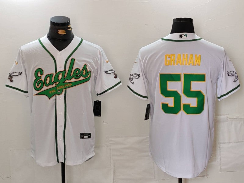 Men's Philadelphia Eagles Brandon Graham White Player Jersey