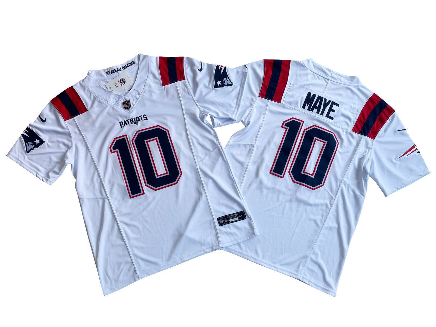 New England Patriots 10# Mac Jones Vapor F.U.S.E. Limited White Jersey
