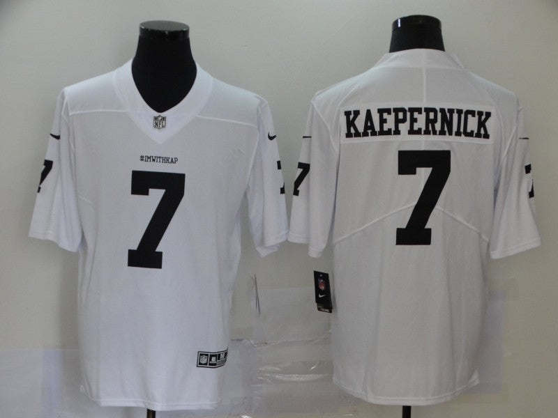 Men's Las Vegas Raiders Colin Kaepernick White Game Jersey