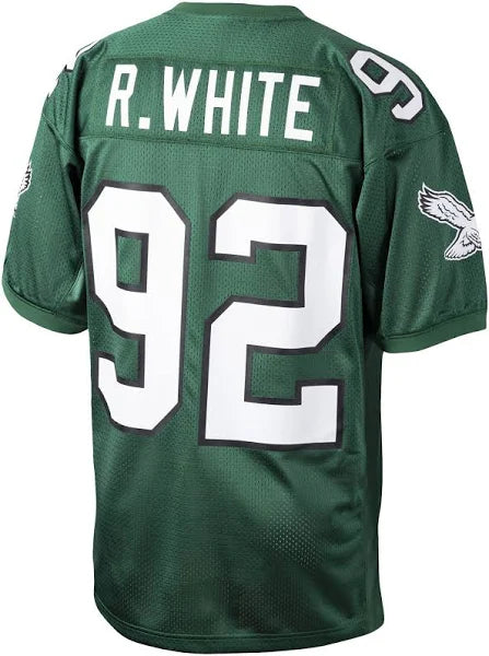Men's Reggie White Green Philadelphia Eagles Authentic Throwback Retired Player Jersey