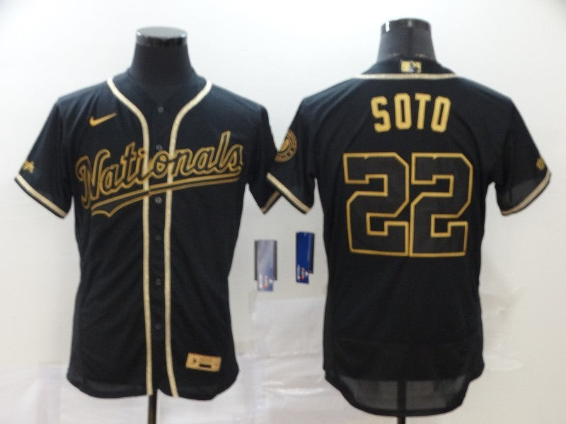 Men's Washington Nationals Juan Soto Black Replica Baseball Jersey