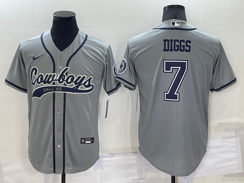 Men's Dallas Cowboys Trevon Diggs Gray Player Jersey Joint Edition