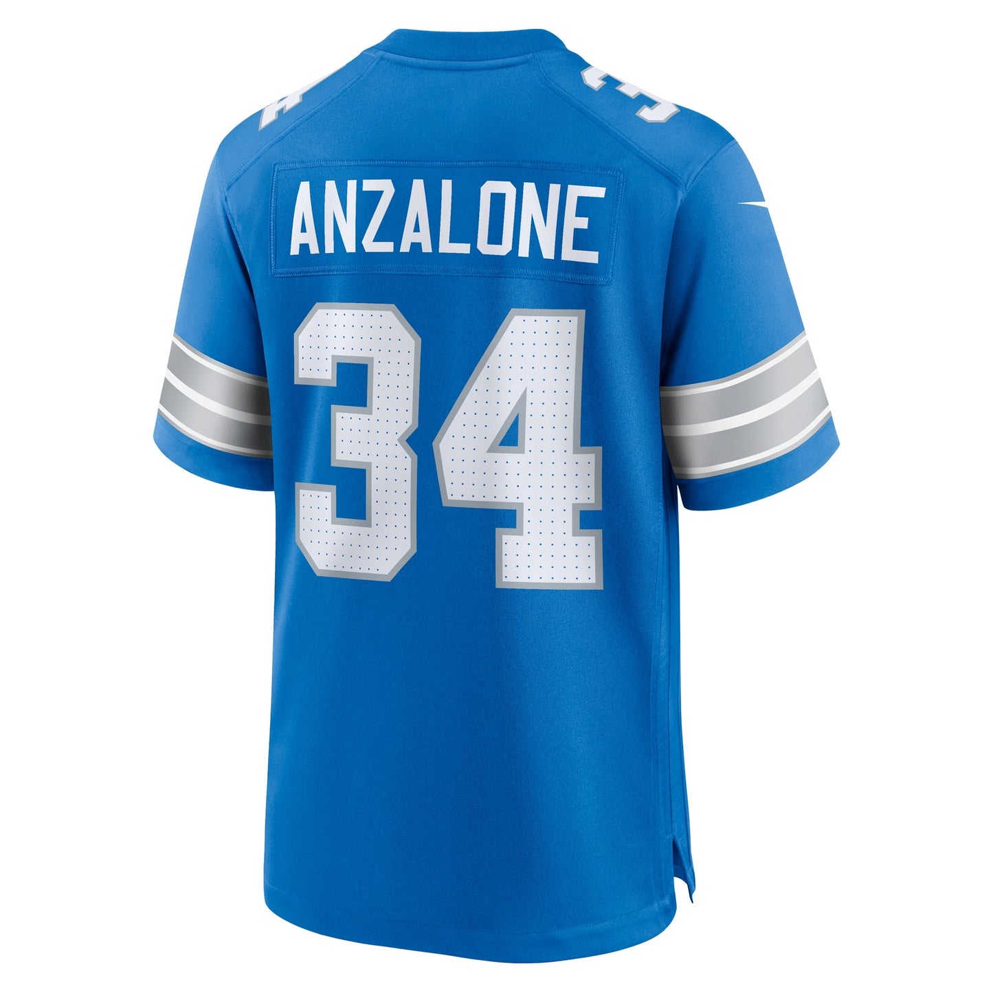 Alex Anzalone Detroit Lions Game Jersey - Blue