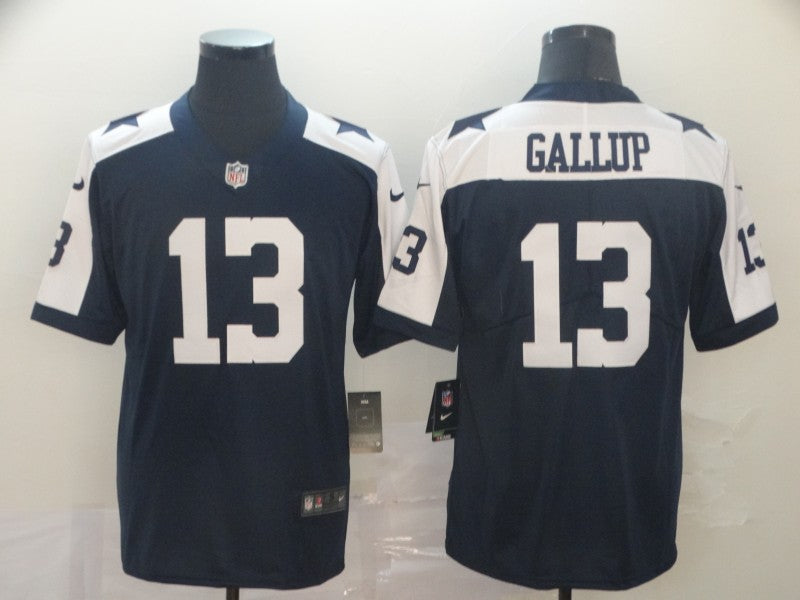 Men's Dallas Cowboys Michael Gallup Navy Game Jersey