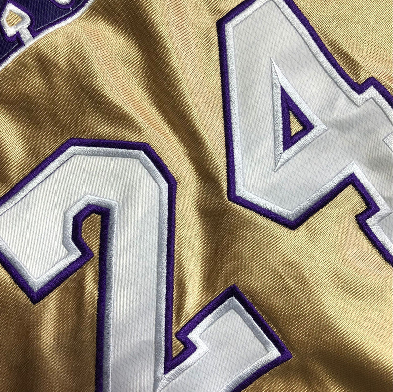 Kobe Bryant 2020 Hall of Fame Gold Fully Embroidered 24# Jersey