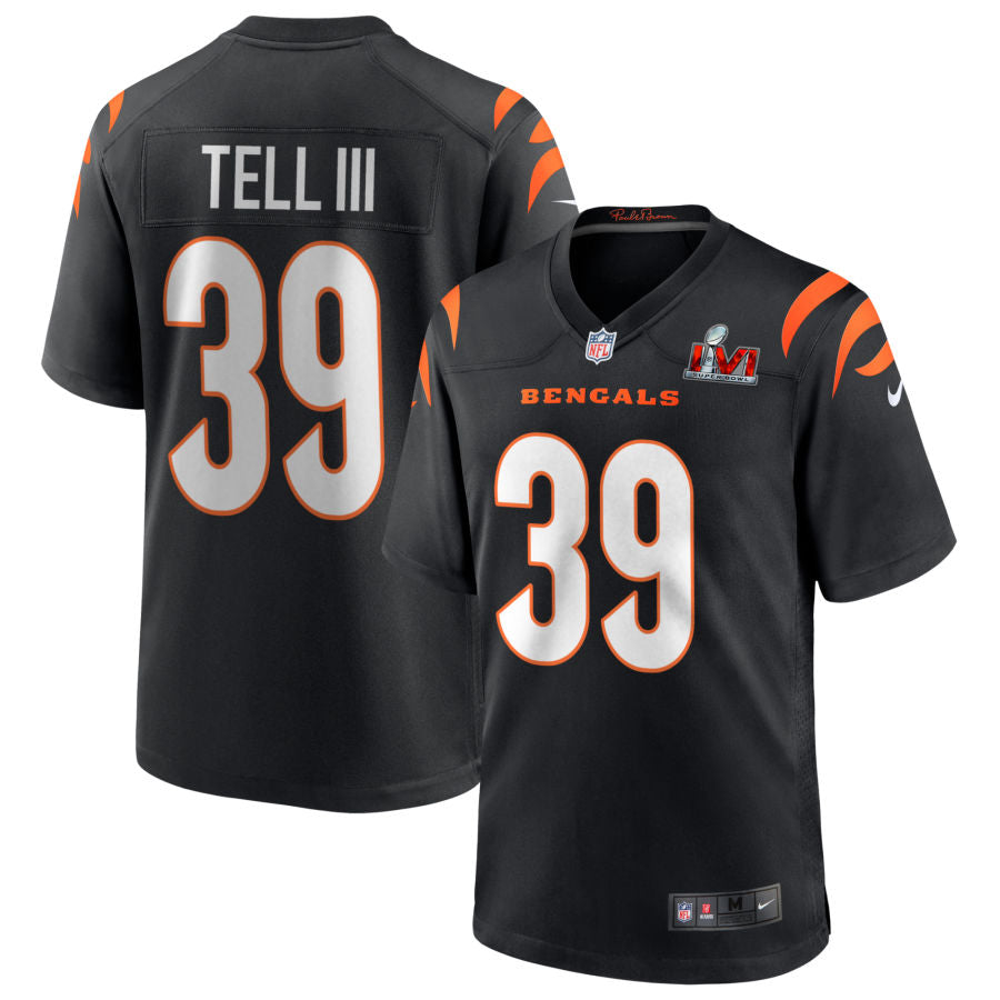 Marvell Tell III Cincinnati Bengals Super Bowl LVI Game Jersey - Black