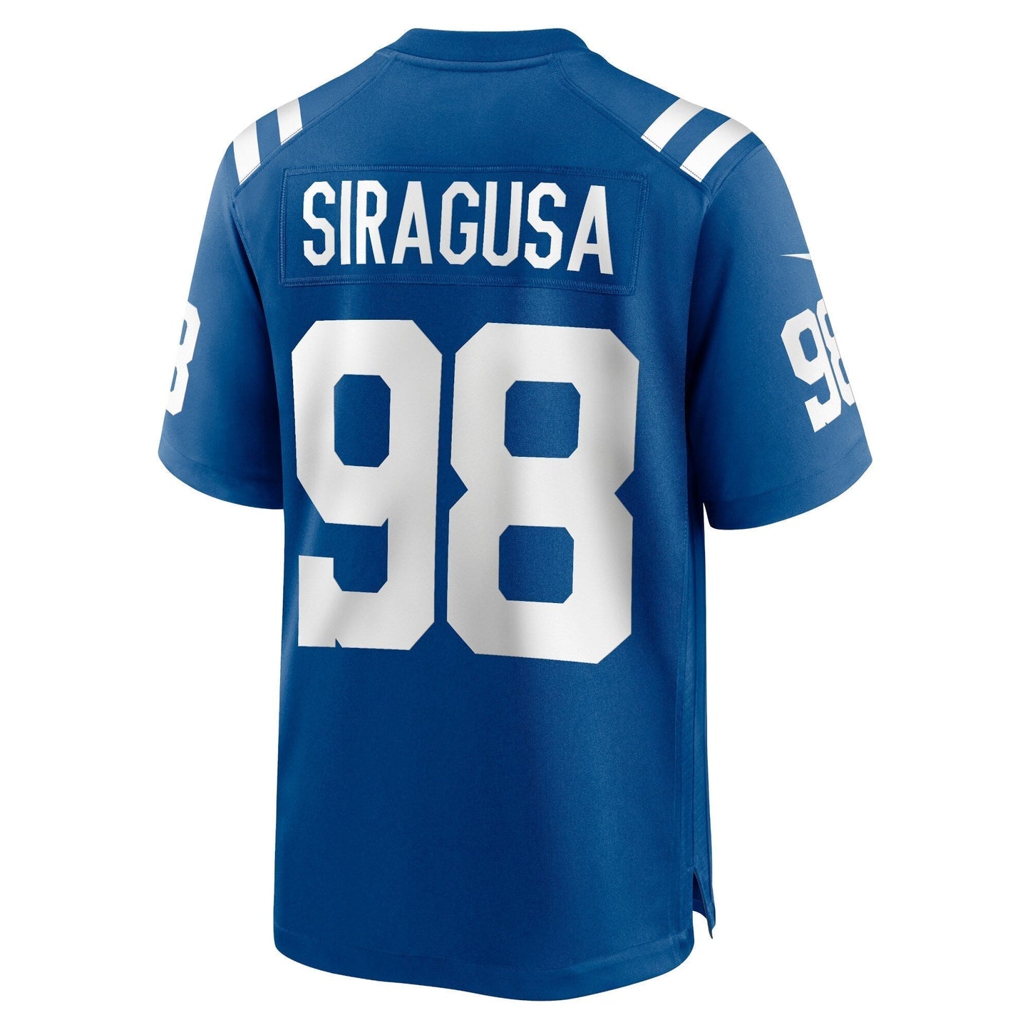 Tony Siragusa Indianapolis Colts Game Retired Jersey - Royal
