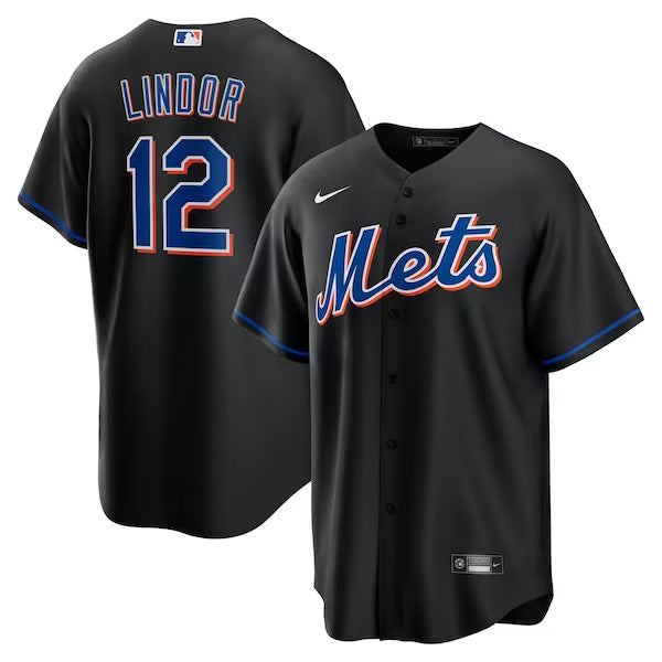 Francisco Lindor New York Mets Jersey Black