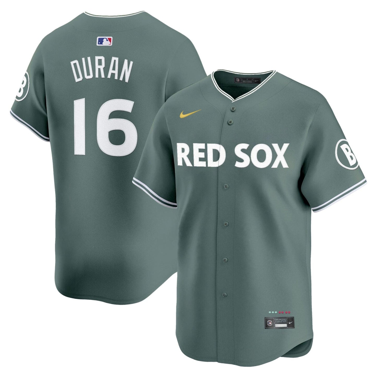 Jarren Duran Boston Red Sox City Connect Theme Jersey Green