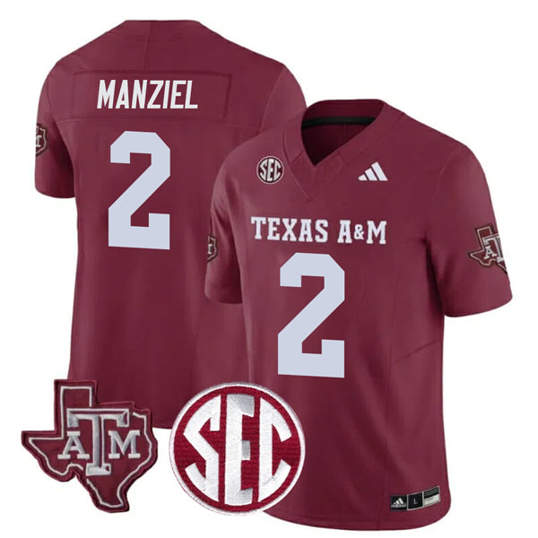 Johnny Manziel Texas A&M Aggies Football Home Jersey Maroon