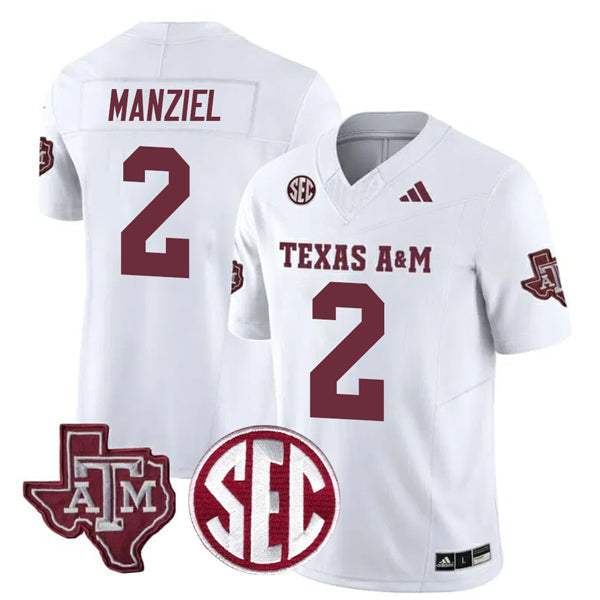 Johnny Manziel Texas A&M Aggies Football Away Jersey White