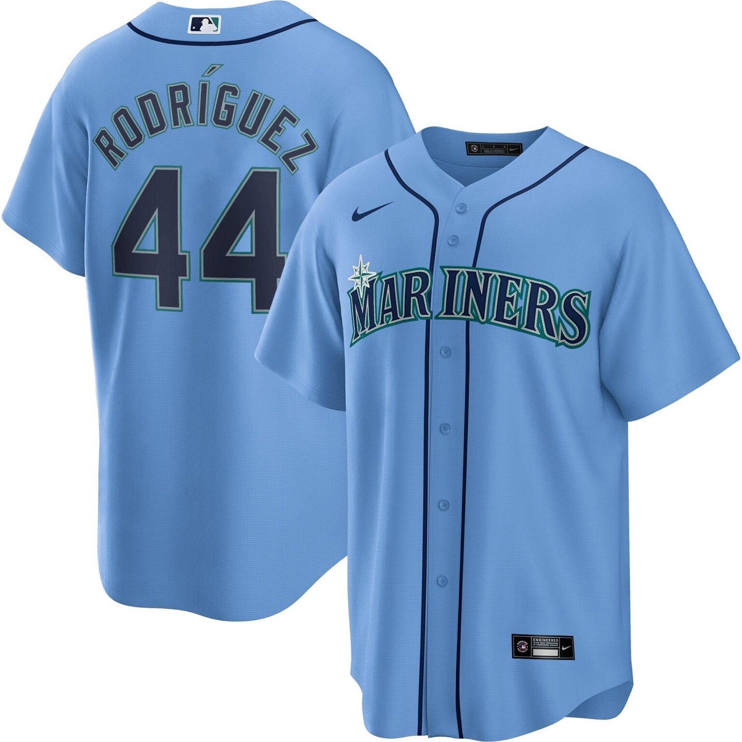 Julio Rodriguez Seattle Mariners Alternate Jersey Light Blue