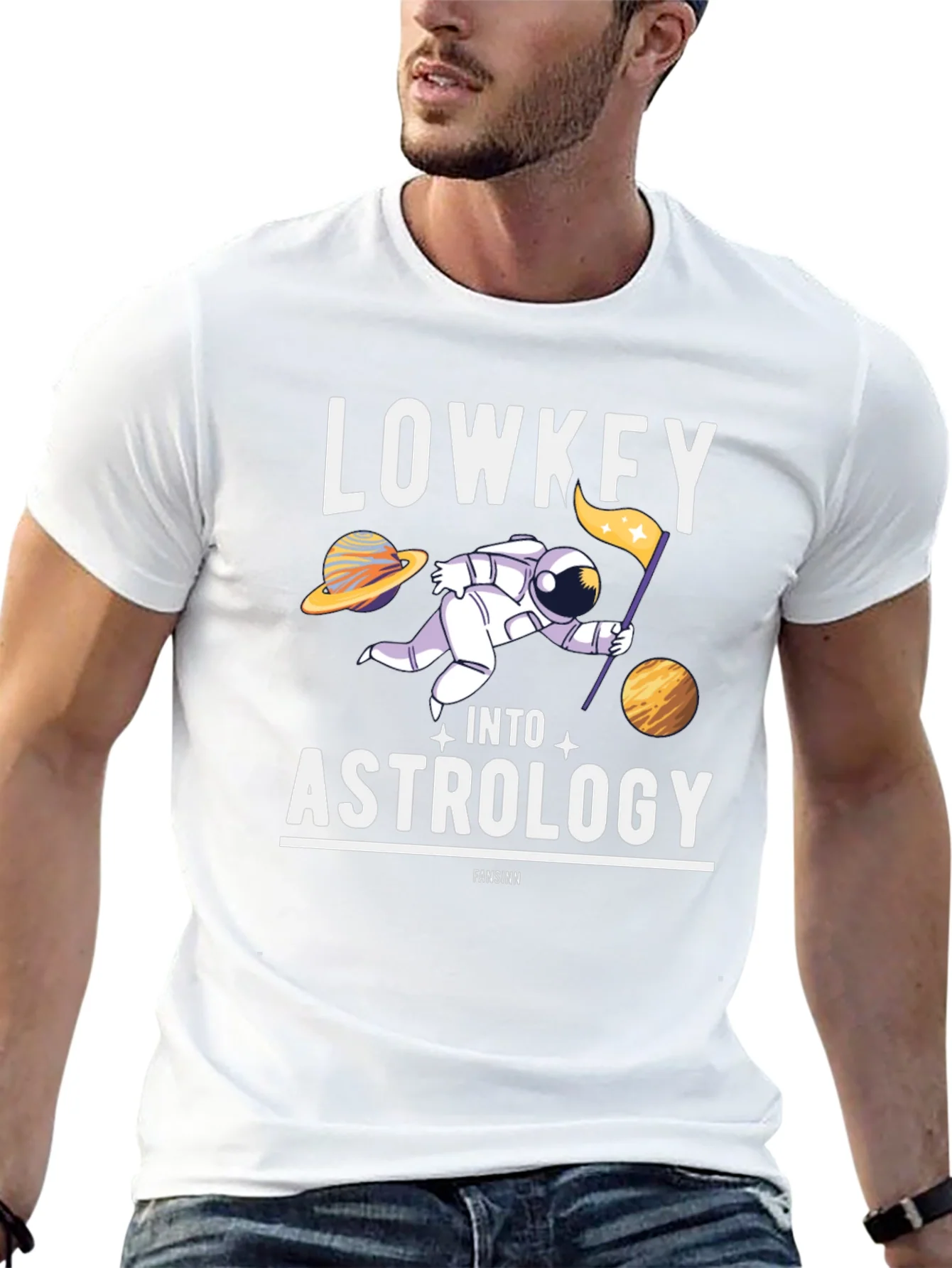Lowkey Into Astrology T-Shirt - Space Humor Tee