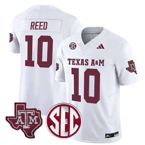 Marcel Reed Texas A&M Aggies Football Away Jersey White