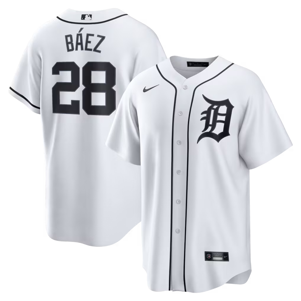 Javier Bez Detroit Tigers Home Jersey - White
