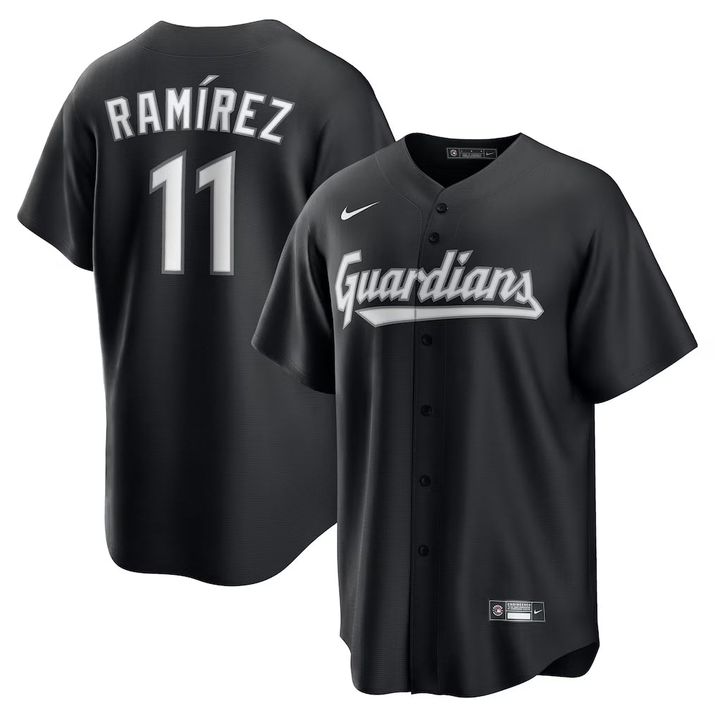 Jos Ramrez Cleveland Guardians Jersey - Black