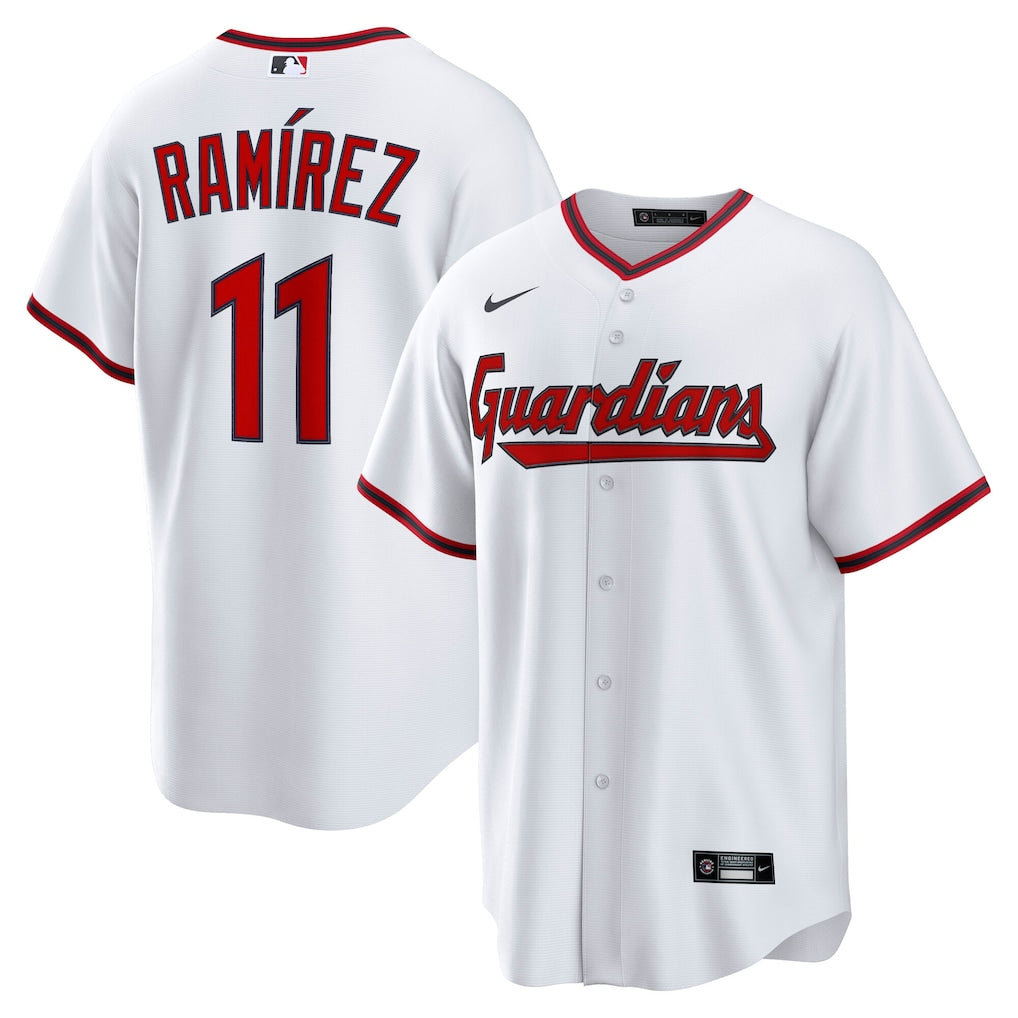 Jos Ramrez Cleveland Guardians Home Jersey - White