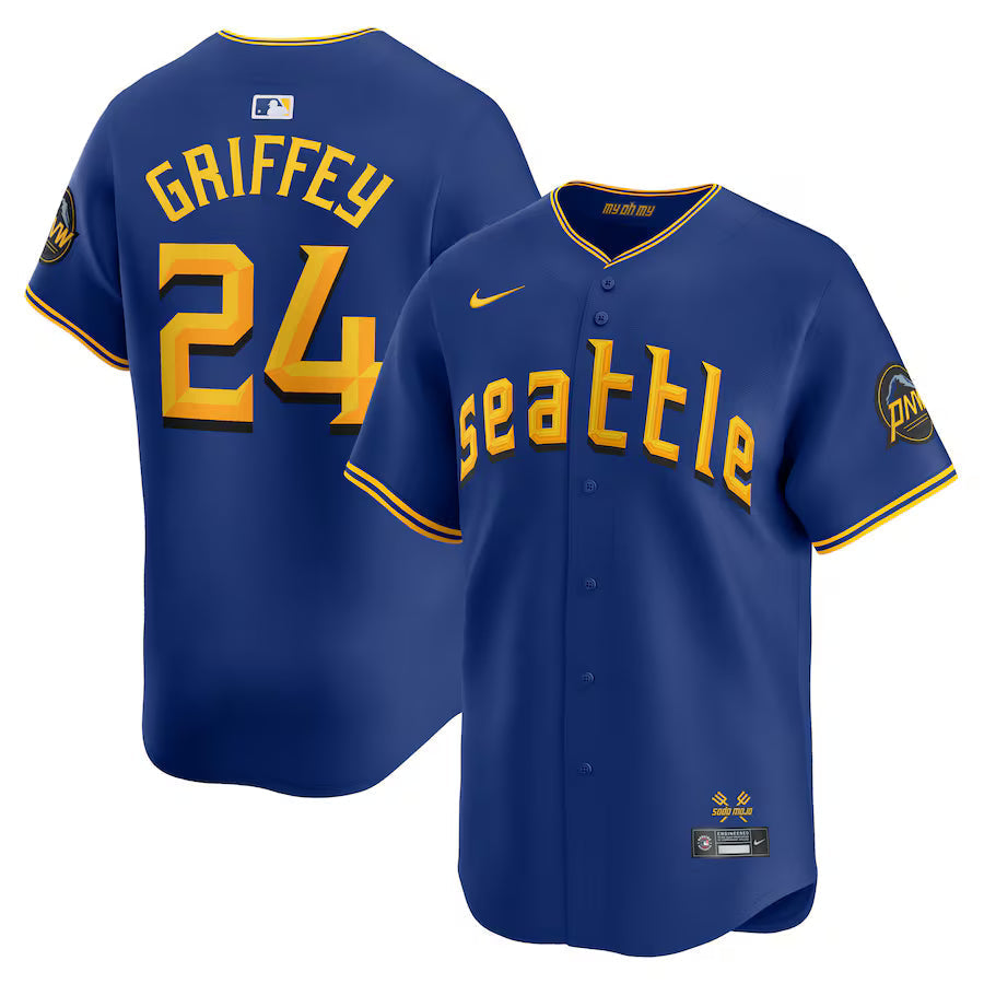 Ken Griffey Jr. Seattle Mariners Retired Player City Connect Jersey Blue